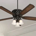 54" Hunter Promenade Bronze Led Ceiling Fan With Remote Control. Fixed Price $479.99.