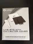 Track Light Connector, Live End Kit, Lithonia Lighting White & Black Cover. Fixed Price $17.00.