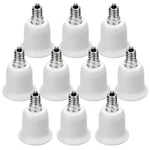 Jackyled 10-pack E12 To E26 E27 Adapter Chandelier Light 10 Pack, White. Fixed Price $20.07.