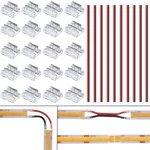 Cob Led Connector 2 Pin 8mm Kit, 20pcs Solderless I Shape Connectors, 10pcs 1.... Fixed Price $18.42.