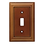 Franklin Brass 171912 Wood Architectural Single Toggle Switch Plate Saddle Brown. Fixed Price $12.65.