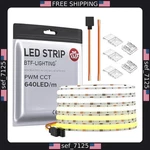 Btf-lighting 16.4ft Dimmable Cob Led Strip, Tunable 3000k-6000k, 640 Leds/m. Fixed Price $50.71.