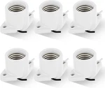 6 Pcs E26 Light Socket Porcelain Lamp Holder Medium Keyless White. Fixed Price $28.22.