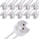 Led Mr16 Gu5.3 Socket, 10pcs Halogen Lamp Bulb Ceramic Connector Wire Adapter Mr. Fixed Price $10.49.