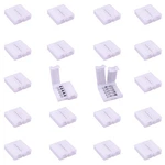 20pcs Rgbw Led Strip Connector 5-pin 10mm Wide For 5050 Tape Ribbon Snap .... Fixed Price $14.43.