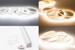 Ledupdates 12v Cri 95 2835 Led Strip Light + V Shape Aluminum Channel. Fixed Price $75.99.