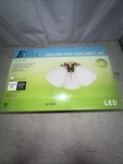 Elite Ceiling Fan Kit Led 3 Light - White Base Frosted Glass. Fixed Price $26.00.