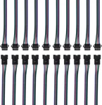 4 Pack Of Btf-lighting 10 Pairs 4pin Sm Jst 15cm Cable Female/male Connectors.... Fixed Price $29.99.