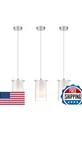 Akezon 3-light Pendant Light, Indoor Glass Hanging Light Fixture, Adjustable .... Fixed Price $60.00.