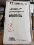 Linenspa Ls30tx30gt 3in Gel Infused Mattress Topper - Twin Xl. Fixed Price $59.95.