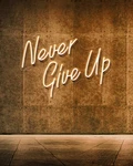 Yikbik Never Give Up Led Neon Sign For Wall Decor,neon Lights Party Decorations,. Fixed Price $49.12.