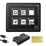 Amomd 6 Gang Touch Membrane Switch Panel Backlight Led Programmable Momentary. Fixed Price $96.86.