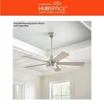 Hampton Bay Fanelee 54" Led Brushed Nickel Smart Ceiling Fan W/remote Free Ship!. Fixed Price $134.99.