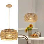Ocwht Rattan Pendant Light Fixture Bohemian Chandelier Flush Mount Hanging. Fixed Price $91.14.