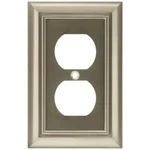 (5 Pack) Franklin Brass Architectural Single Duplex Wall Plate Satin Nickel. Fixed Price $36.77.