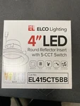 Elco El415ct5bb 4" Integrated Led Reflector Trim - 8550 Lumens 5000k Black. Fixed Price $17.54.