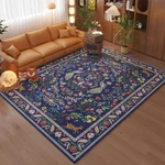 Area Rug 5x7 Machine Washable Floral Non Slip Low Pile Blue Rug0507 Rugcomf Room. Fixed Price $89.99.