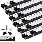 12 Pack 3.3ft Pre-drilled Countersunk Hole Led Channel Diffuser U Light Strip.... Fixed Price $56.43.