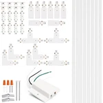 H Track Lighting Rails Kit - Icreating 26ft White Light Tracks 3 Wire With. Fixed Price $185.76.