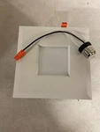 Satco S18803 Nuvo 6" E26 Baffle Recessed Trim & New Construction - White. Fixed Price $20.24.