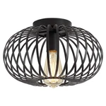 Fivess Lighting Modern Black Flush Mount Light Fixture Industrial Metal Cage Sem. Fixed Price $81.11.