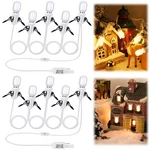 2 Pack Accessory Cord With 5 Milky White Led Light Bulb, 9.84 Ft Christmas Vi.... Fixed Price $43.94.