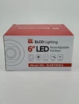 Elco Lighting El69730w2 11w 6 In Integrated Led Adjustable Recessed Trim - 950 L. Fixed Price $50.00.