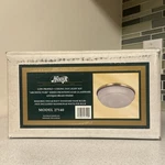 Rare Vintage Hunter Low Profile Light Kit Architecture Frosted Glass Globe. Fixed Price $99.00.