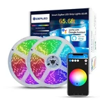 Gidealed 65.6ft Smart Zigbee 3.0 Led Strip Lights Kit Work With Hub Bridge An.... Fixed Price $81.88.