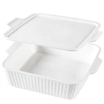 Dizada Casserole Dish For Oven With Lid, 10'' Square Baking Dish, Ceramic Bak.... Fixed Price $87.89.