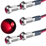 Dmwd 5 Pcs 6mm 110v-220vac Metal Led Indicator Light Mounting Hole 1/4" 20ma .... Fixed Price $13.27.