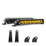 Chelhead 11 Inch Led Light Bars, 50w Yellow Single Row Fog Bar Spot Beam A. Fixed Price $64.77.