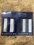 (2) - 3pk Hampton Bay Linear Track Coupler Nickel, Black And White 1004 612 894. Fixed Price $14.95.