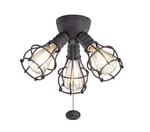 Kichler 380041 Industrial 3 Light Led Kit - Black. Fixed Price $55.54.