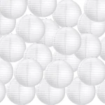 Treela 30-pack White 6" Chinese Japanese Paper Lanterns Party Wedding Decor. Fixed Price $64.06.