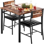 Ironck Dining Table Set Dts03 - 2 Person Rustic Brown Compact. Fixed Price $209.99.