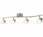 Hampton Bay Envirolite 2.6 Ft Brushed Nickel Led Track Lighting Kit W/ 4 Heads. Fixed Price $54.99.