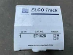 Elco Et1628w Garda 5" High Track Head For H-track Systems - White. Fixed Price $19.00.
