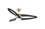 Hampton Bay Torte 46 In. Brass Finish Black Blades Downrod Mount Ceiling Fan. Fixed Price $119.90.