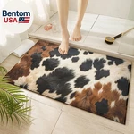 Cowhide Cow Print Bath Mat Animal Skin Non-slip Bathroom Rugs Mats Washable Door. Fixed Price $39.57.