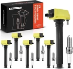 A-premium Set Of 6 Ignition Coil (uf-648) & Spark Plugs (93175), Yellow. Fixed Price $118.98.