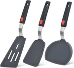 Silicone Spatula Turner Set Of 3, Beijiyi 600 F Heat Resistant Cooking Spatulas. Fixed Price $25.16.