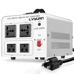 Lvyuan 2500w Voltage Transformer Step Up/down 110/220v W/ Us & Universal Outle. Fixed Price $83.40.