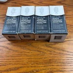 4 Pack Hampton Bay 120v 150w White Linear Track Pendant Or Chandelier Adapter. Fixed Price $45.99.
