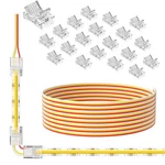 Pautix 10mm Connectors For 3-pin Cct Cob Led Strip 3-pin, White. Fixed Price $30.24.