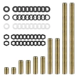 Lamp Repair Hardware Kit-5 Size Thread Pipe Nipples,20 Lock Nuts,3 Type Of. Fixed Price $15.99.