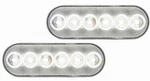 Optronics 2 Pack 6" Oval Clear 6 Led Back Up Light Pin Connection Bul12cb. Fixed Price $31.36.