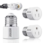 Feekoon 3 Pack E26/ E27 Prong Light Bulb Socket Adapter, Polarized Socke. Fixed Price $14.70.