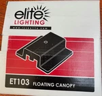New Elite Lighting Floating Canopy Et103 Black Free Shipping. Fixed Price $12.99.