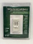Hunter Ceiling Fan And Light Control 27182 3 Speed Dimmer White #21. Fixed Price $9.99.